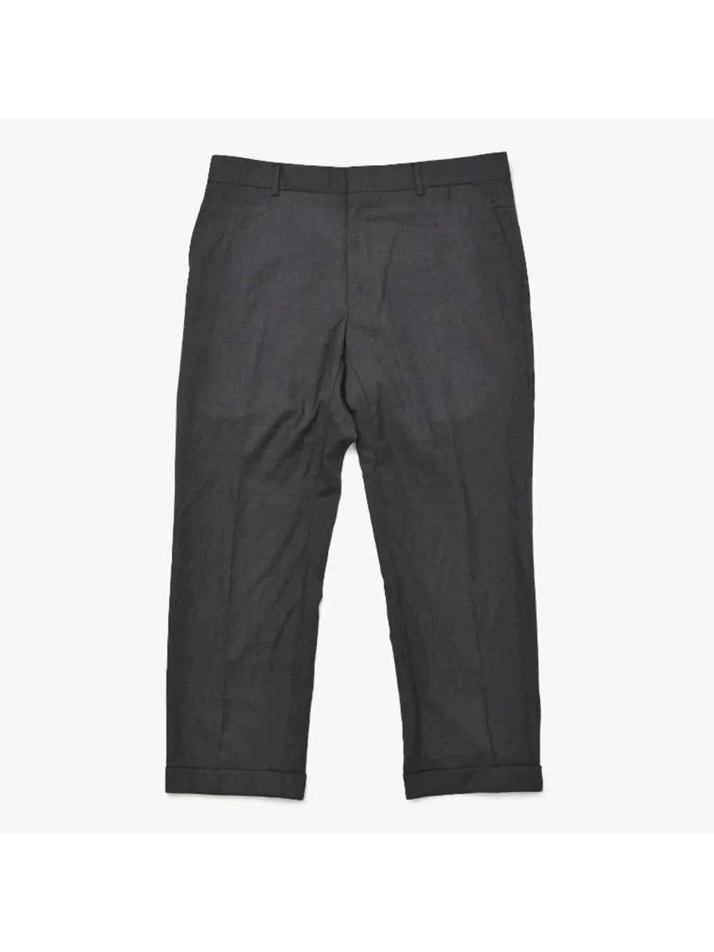 Hermes Set Suit Jacket Trousers Pants Gray Single Breasted